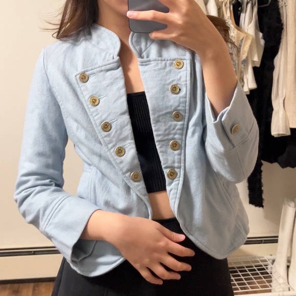 VINTAGE CROPPED BLAZER - Picture 1 of 3